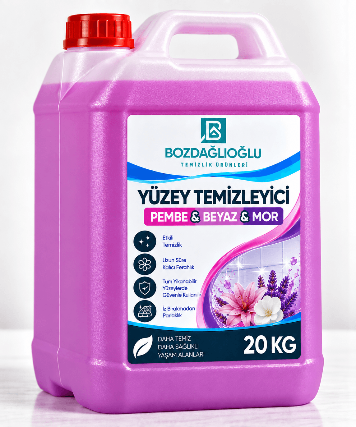 YÜZEY TEMİZLEYİCİ PEMBE&BEYAZ&MOR