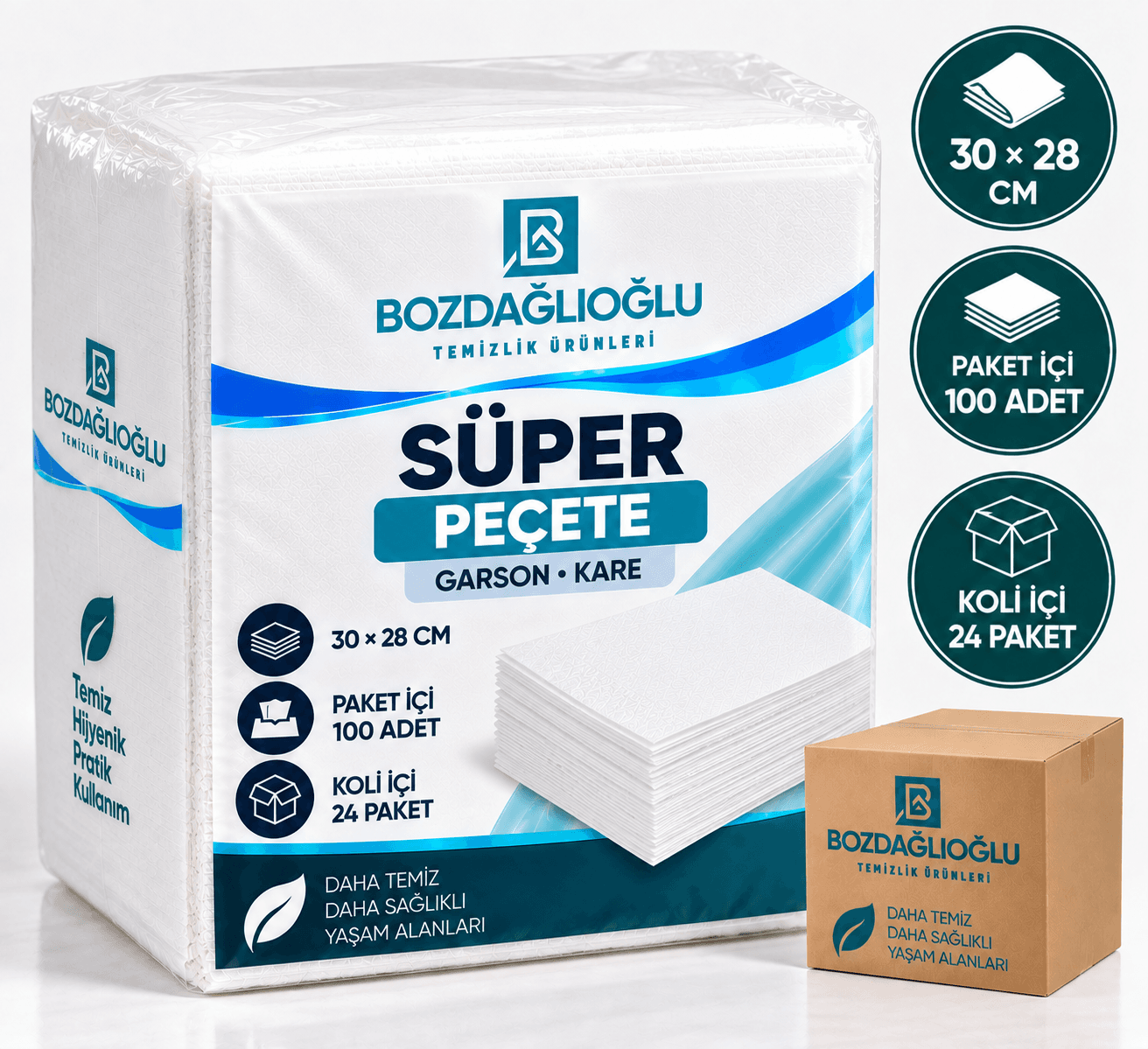 Dodo 30*28 Süper Peçete (Garson, Kare)